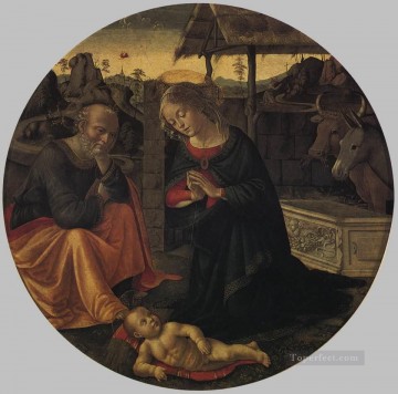 ドメニコ・ギルランダイオ Painting - 子供の礼拝 ルネサンス フィレンツェ ドメニコ・ギルランダイオ